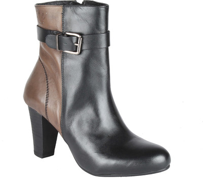 

Salt N Pepper 14-349 Fancy Black Seal Boots Boots For Women(Black, Brown