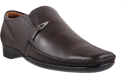

Metro Men's Formal Slipons Slip On For Men(Brown, 12;brown