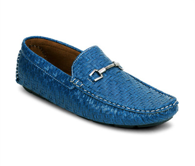 

Get Glamr Woven SlipOn Loafers For Men(Blue