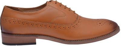 Hirel's Geniune Leather Cap Toe Oxford Brogue Lace Up