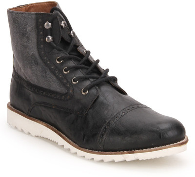 

Knotty Derby Colin TC Brogue Boots For Men(Black