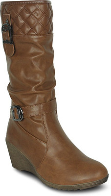 

Get Glamr Designer Knitted Boots For Women(Tan