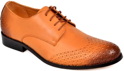 

Walker Styleways Incredible Derby Brogue Lace Up Shoes For Men(Tan