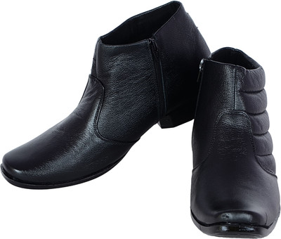 

Shoebook Shoebook Black Leather Formal Boot Boots For Men(Black, Black
