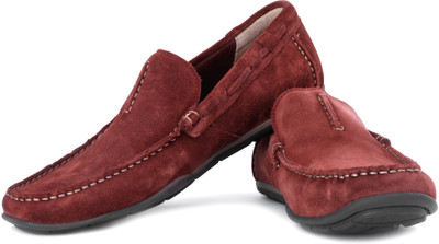 Clarks Rengo Rumba Loafers For Men(Brown, Red nubuck