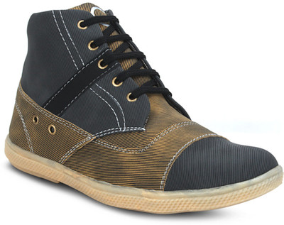 

Get Glamr Black Men's Boots For Men(Grey