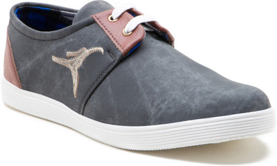 

Iroo Canvas Shoes For Men(Black