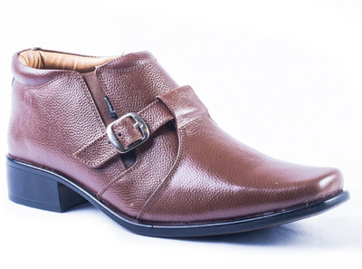 

Tanny Shoes Leather Brown Monk Strap For Men(Brown), Tan