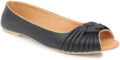 

Sindhi Footwear Venetian Bellies For Women(Black)