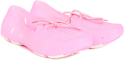 

TEN TEN Pink PVC Loafers Loafers For Women(Pink)