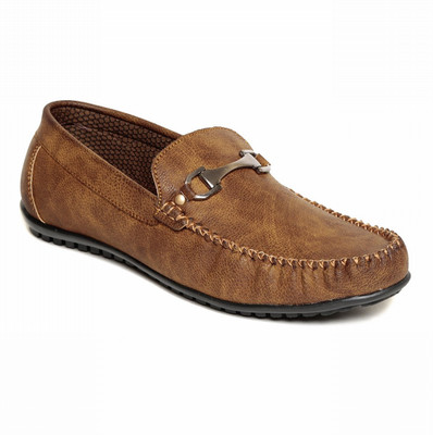 

Verdioz mens buckle loafer Loafers For Men(Tan)