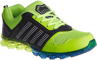 

Shoe Island Predator-X Series Black 'n' Green Running Shoes For Men(Multicolor