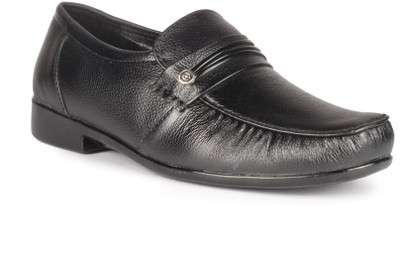 

Leather King Thomas Black Slip On For Men(Black)
