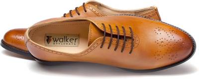 Walker Styleways Elite Single Cut Tan Leather Brogue Lace Up