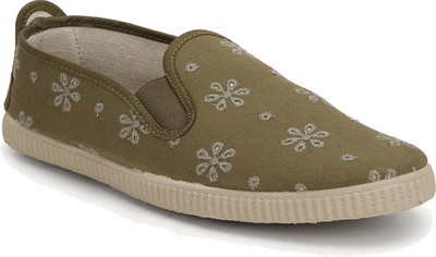 

Scentra MARRAKESH Slip On Sneakers For Women(Olive, Grey