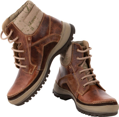 

tZaro Boots For Men(Brown, Tan), Textured brown