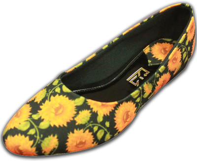 

F-Gali Customized Sunflower Ballerinas Bellies For Women(Multicolor