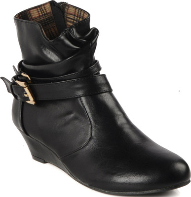 

Flat n Heels Boots For Women(Black)