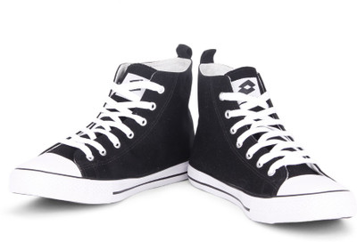 

Lotto Feel prt Hi Ankle Canvas Shoes For Men(Black, White, 10