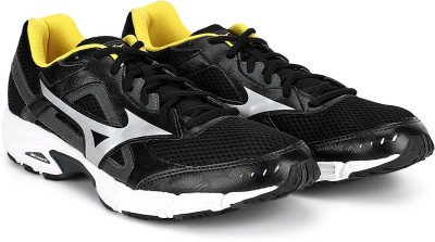 

Mizuno Empower 3 Running Shoes For Men(Black, Silver), Black::silver::cyber yellow