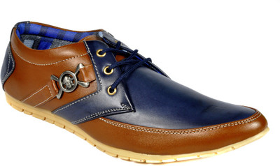 

Lee Grip Party Wear Shoes For Men(Tan, Tan & blue