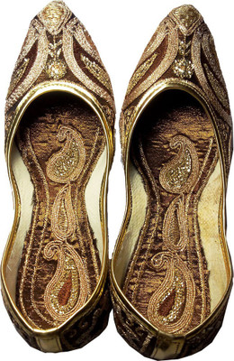 

Craft Banaras PANJABI TADKA JUTI Party Wear For Women(Brown, Copper