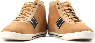 

Globalite Straper High Ankle Sneakers For Men(Brown), Brown black