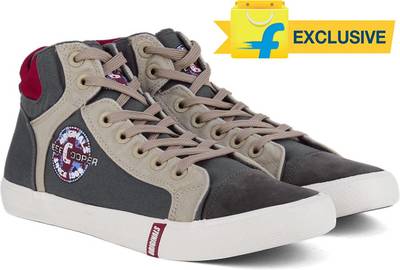 Lee Cooper Men Mid Ankle Canvas Sneakers