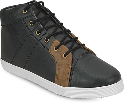 

Kielz Gents Black Fancy Sneakers Sneakers For Men(Black