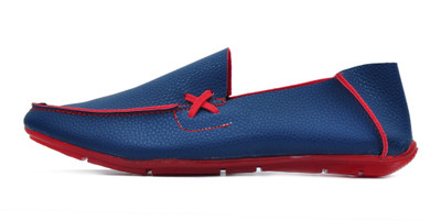 Allenson Black Berrys Loafers For Men(Blue)