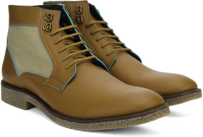 

Peter England PE Boots For Men(Tan, Beige