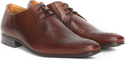 

Ruosh Genuine Leather Lace up Shoes For Men(Brown