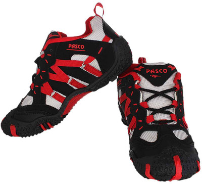 

Pasco Running Shoes For Men(Black, Red