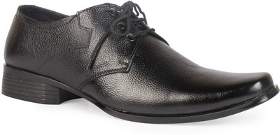 

Leather King Samual Black Lace Up For Men(Black)