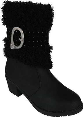 

Pink Fever Boots For Women(Black