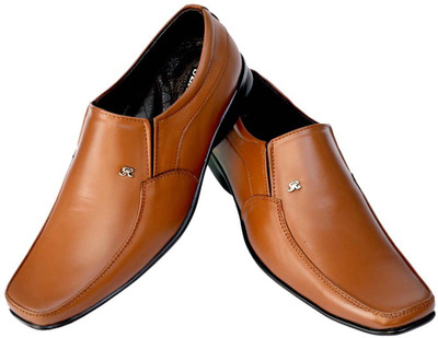 

Seamax Genuine leather Slip On For Men(Tan