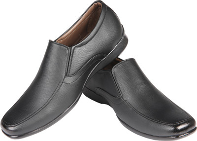 

Azzaro Black Hacker Slip On Shoes For Men(Black