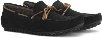 

WROGN Genuine Leather Loafers For Men(Black