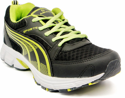 

Asian Running Shoes For Men(Black, Green