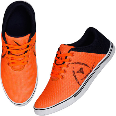 

Kraasa Kate Sneakers For Men(Multicolor, Orange
