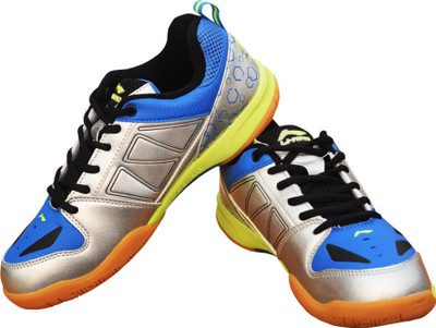 

Li-Ning Rio Blue/Silver Badminton Shoes For Men(Blue, Silver