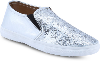 

Get Glamr ALICE SLIP ONS Slip On Sneakers For Women(Silver