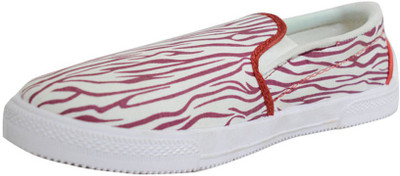 

Ecorner Canvas Shoes For Men(White), Red