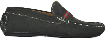 

Sa'cuir Genuine Leather Driving Loafers For Men(Grey, Grey-red