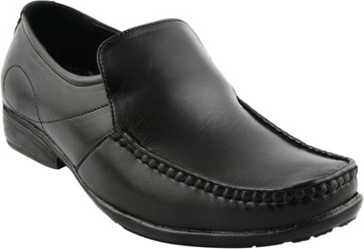 

Pureits Leathers Genuine Slip On Shoes For Men(Black