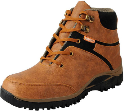 

FAUSTO High Ankle Boots For Men(Tan