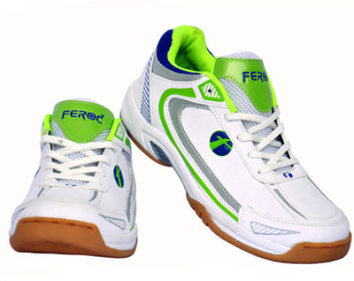 

Feroc White and Green Pu Tennis Shoes For Men(Multicolor, White green