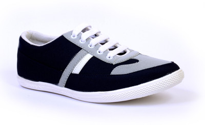 

Sam Stefy Navy Blue White A6 Canvas Shoes For Men(Black, Grey), Navy;white