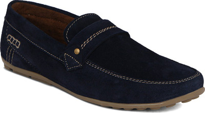

Kielz Men-Blue-Suede Leather Loafers For Men(Blue)