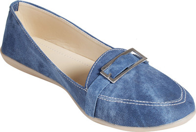 

Tryfeet Fabric Loafers For Women(Blue)